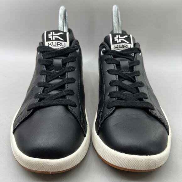 KURU Roam Shoes Womens Size 6.5 Black Leather Comfort Walking Sneakers Casual - Picture 2 of 9